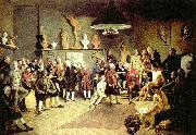 Johann Zoffany the founders of the royal academy of arts Sweden oil painting artist